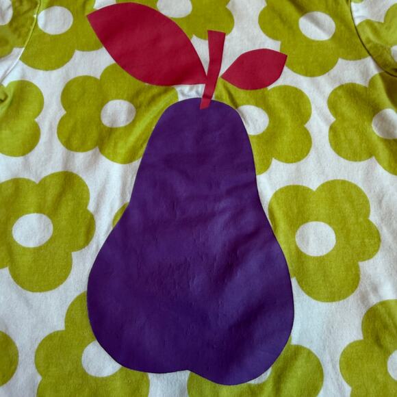 Mini Boden Floral Print Pear Graphic Tee Girls 1.5-2Y - Picture 4 of 10